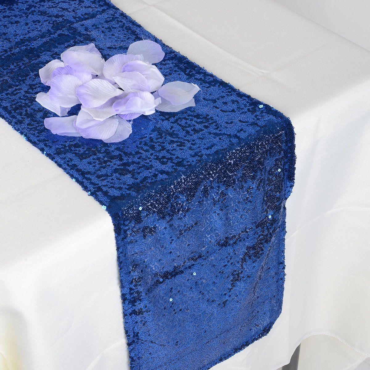 Royal Blue Duchess Sequin Table Runner