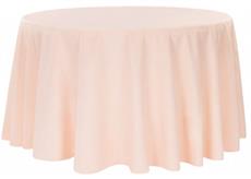 Blush 108 Inch Polyester Round Tablecloths
