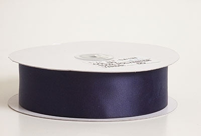 3/8 Inch Navy Blue Satin Ribbon 100 Yards