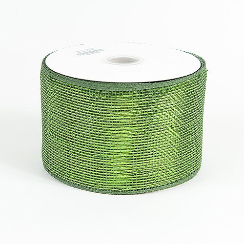 Moss - Metallic Deco Mesh Ribbons - ( 4 inch x 25 yards )