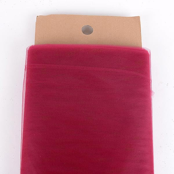 Burgundy 54 Inch Tulle Fabric Bolt x 40 Yards