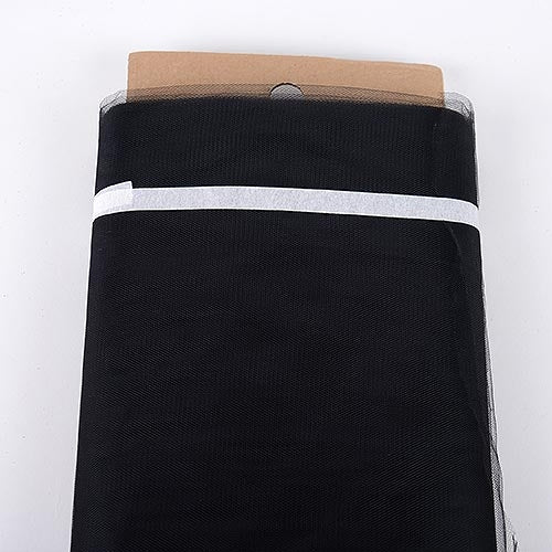 Pre-order Now & Ship On February 23rd - Black 54 Inch Tulle Fabric Bolt x 40 Yards