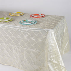 90x132 Inch Pintuck Tablecloths