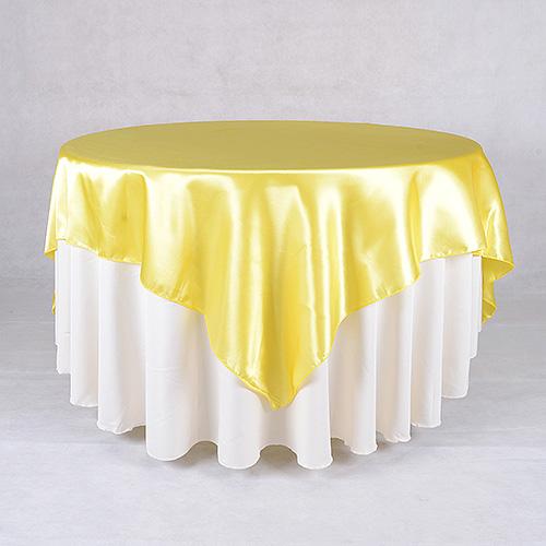 Daffodil - 90 x 90 Square Satin Table Overlays