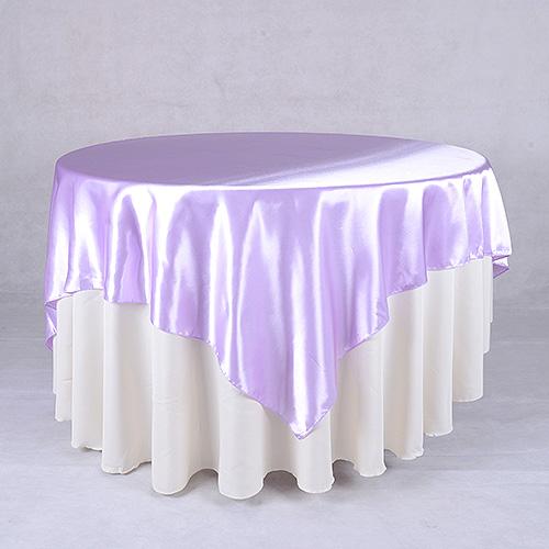 Lavender - 90 x 90 Square Satin Table Overlays