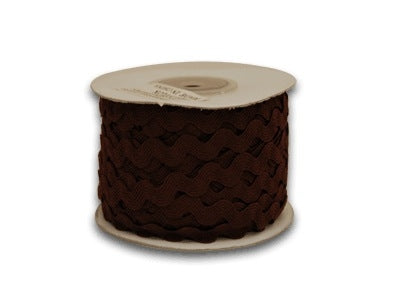 Brown 10 mm Ric Rac Trim 25 Yards