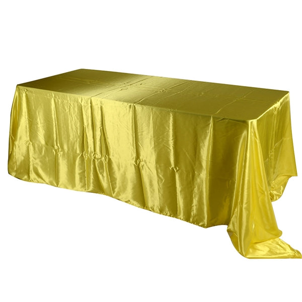 Daffodil 60 Inch x 102 Inch Rectangular Satin Tablecloths