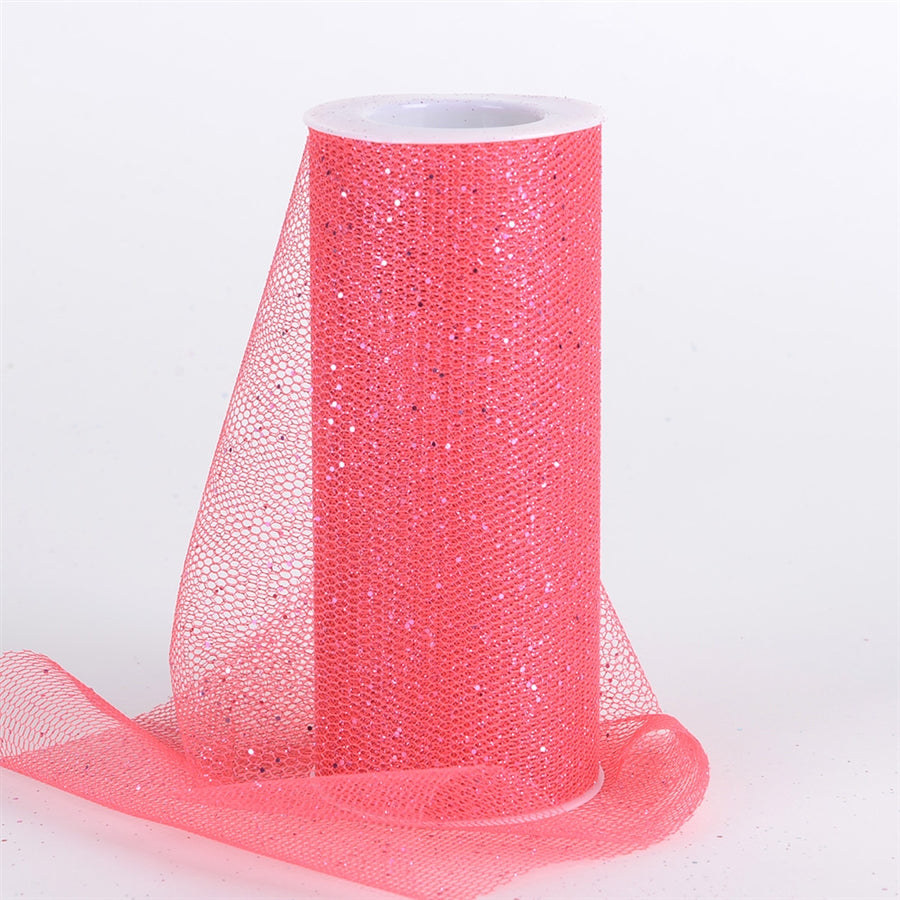 Coral Glitter Net 6x10 Yards