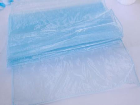 Light Blue - Organza Table Runners - ( 14 inch x 108 inches )