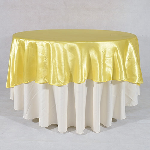Daffodil - 108 Inch Satin Round Tablecloths - ( 108 inch | Round )