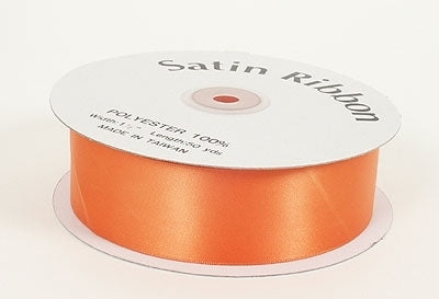 1/4 Inch Orange Satin Ribbon 100 Yards