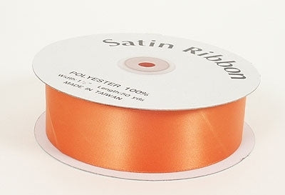Satin Ribbon 1/4 inch 100 Yards Roll, Orange
