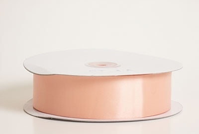 1/4 Inch Peach Satin Ribbon 100 Yards