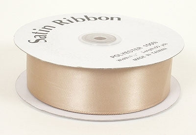 1/4 Inch Tan Satin Ribbon 100 Yards