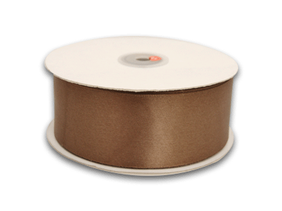 1/4 Inch Brown Satin Ribbon 100 Yards