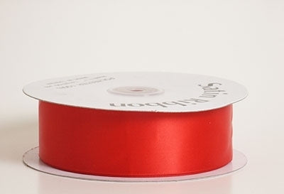 3/8 Inch Red Satin Ribbon 100 Yards