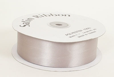 3/8 Inch Silver Satin Ribbon 100 Yards