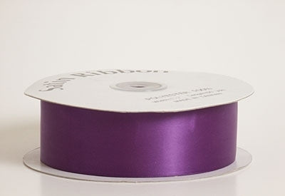 3/8 X 50yds Satin Ribbon W/silver Edge Lavender 