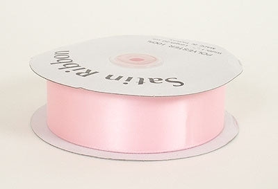 7/8 Inch Light Pink Satin Ribbon 100 Yards