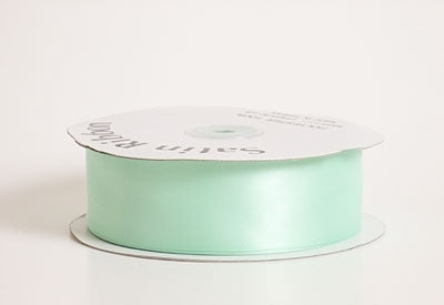 7/8 Inch Mint Satin Ribbon 100 Yards