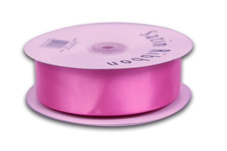 7/8 Inch Hot Pink Satin Ribbon 100 Yards
