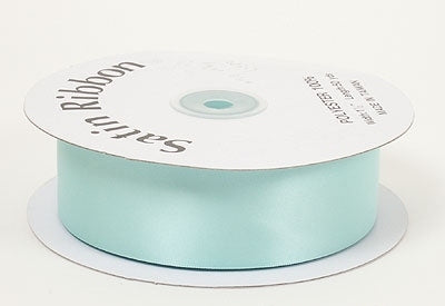Aqua blue clearance satin ribbon