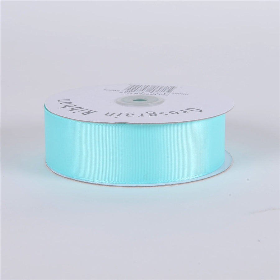 3/8 Inch Aqua Blue Grosgrain Ribbon 50 Yards