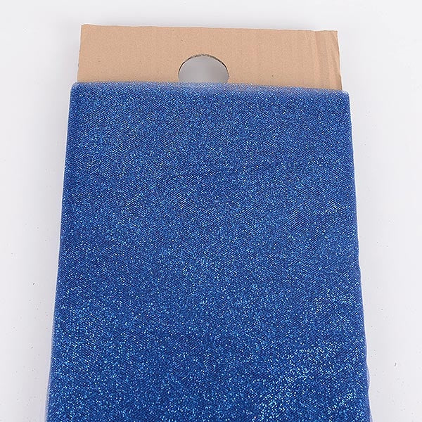 54 Inch Navy Blue Glitter Tulle Fabric Bolt