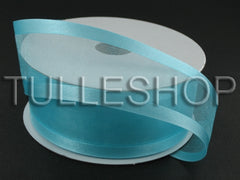 7/8 Inch Organza Ribbon Two Striped Edge