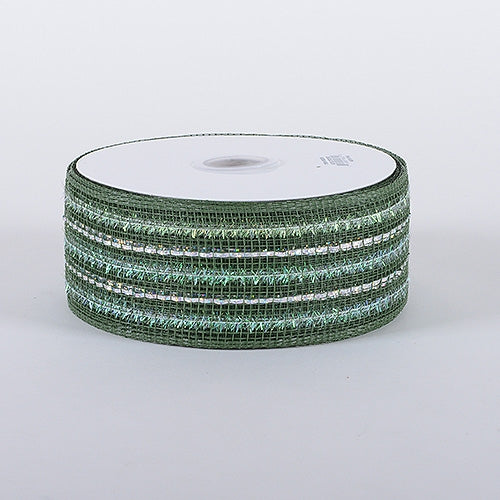 2.5 Poly Mesh Ribbon: Metallic Emerald Green [RS200406