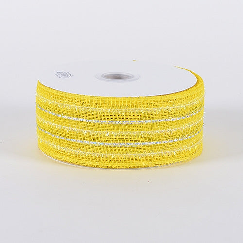 Daffodil - Laser Metallic Mesh Ribbon - ( 2-1/2 inch x 25 Yards )