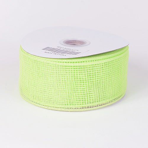 Apple - Floral Mesh Ribbon - ( 2-1/2 inch x 25 Yards )