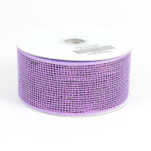 Lavender - Metallic Deco Mesh Ribbons - ( 2.5 inch x 25 yards )