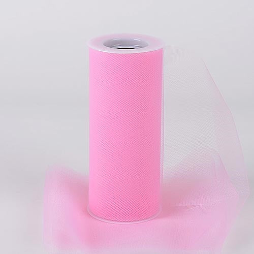 Paris Pink 18 Inch Tulle Fabric Roll 25 Yards