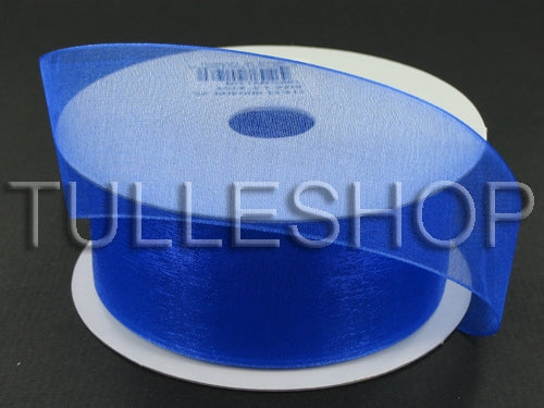 1-1/2 Inch Royal Blue Organza Ribbons