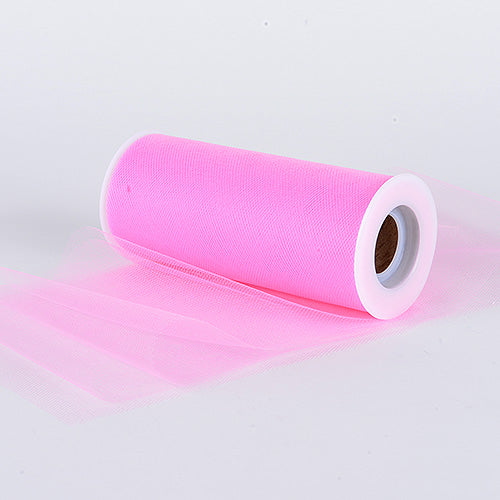 Hot Pink 12 Inch Tulle Fabric Roll 25 Yards