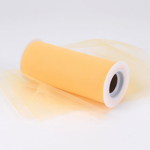 Light Gold 18 Inch Tulle Fabric Roll 25 Yards