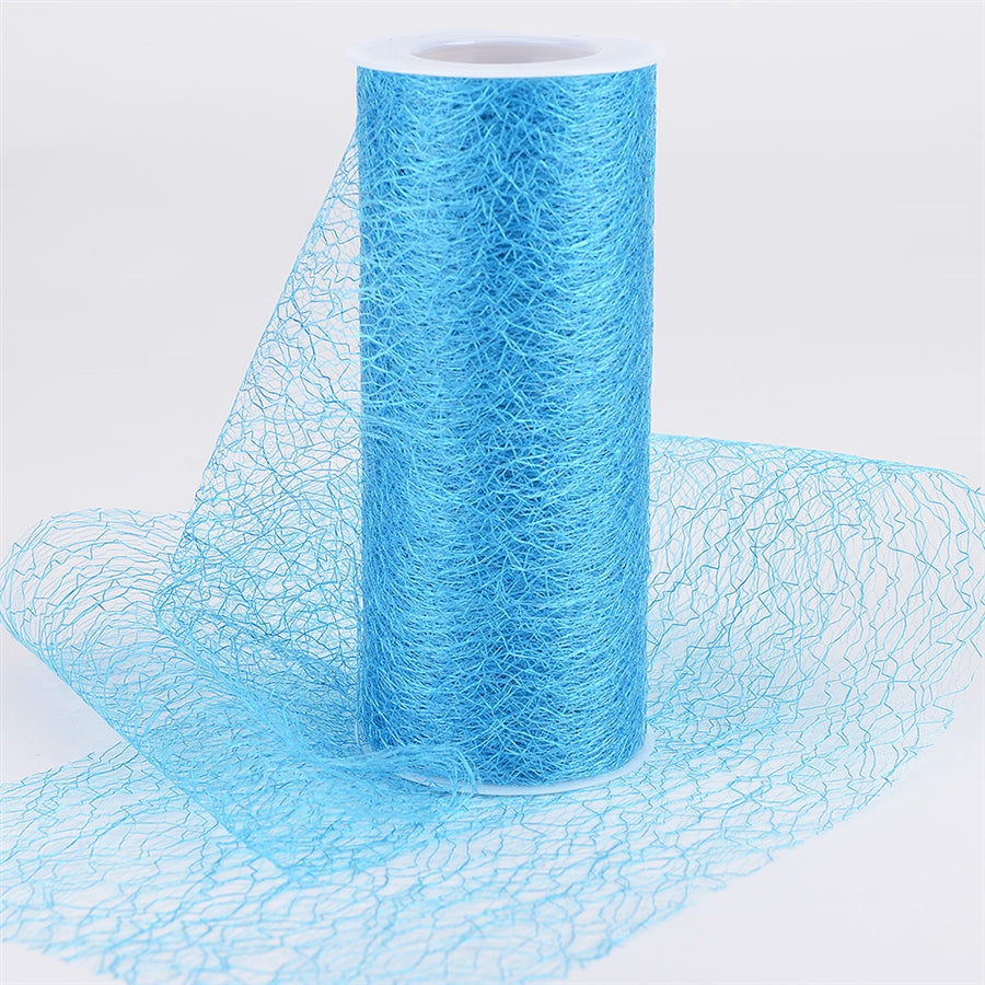 Turquoise - Sisal Mesh Wrap Rolls - ( 6 Inch x 10 Yards )