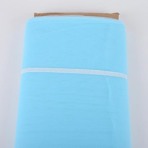 Light Blue 54 Inch Tulle Fabric Bolt x 40 Yards