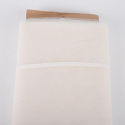 Ivory 54 Inch Tulle Fabric Bolt x 40 Yards