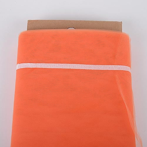 Orange 54 Inch Tulle Fabric Bolt x 40 Yards