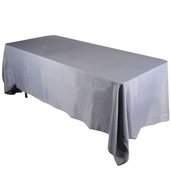 Silver- 70 x 120 Rectangle Tablecloths - ( 70 inch x 120 inch )