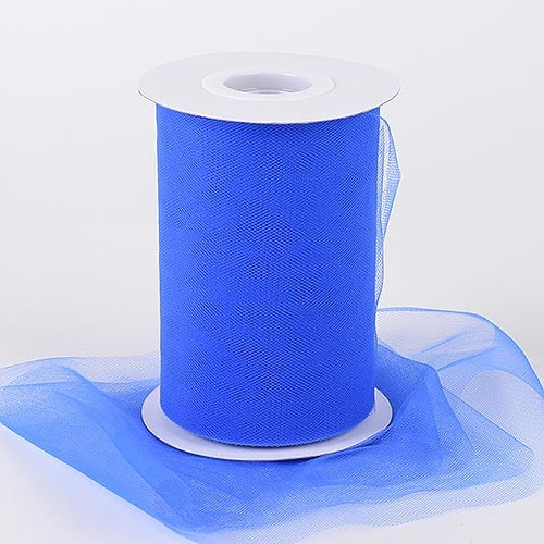 Royal Blue 6 Inch Tulle Fabric Roll 100 Yards