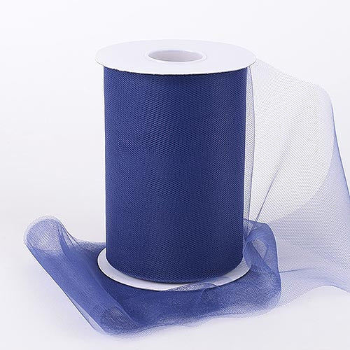 Navy Blue 6 Inch Tulle Fabric Roll 100 Yards