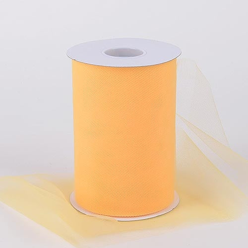 Light Gold 6 Inch Tulle Fabric Roll 100 Yards