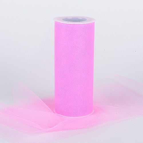 6 Premium Tulle Shocking Pink 100 Yard