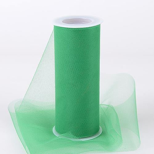 Emerald 6 Inch Tulle Fabric Roll 25 Yards