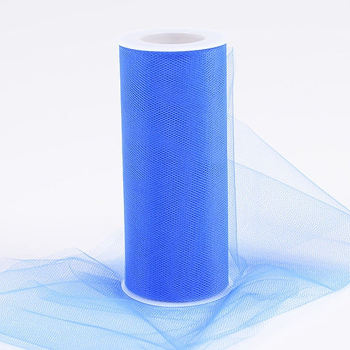 Royal Blue 6 Inch Tulle Fabric Roll 25 Yards