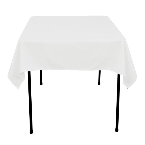 White 70 x 70 Inch Square Tablecloths