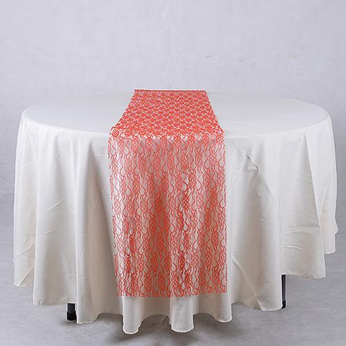 Red - Lace Table Runners - ( 14 inch x 108 inches )